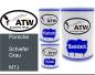 Preview: Porsche, Schiefer Grau, M7J: 500ml Lackdose + 500ml Klarlack + 250ml Härter - Set, von ATW Autoteile West.